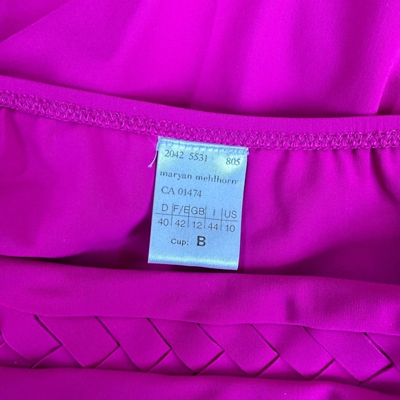 MARYAN MEHLHORN 2 pc swimsuit size 10 with La Perla coordinating coverup, EUC - Picture 12 of 16
